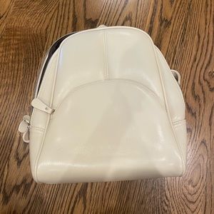 White Faux Leather Mini Backpack - Only Used a Handful of Times